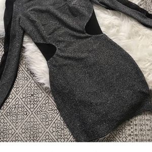 Sparkly New Years Sheer Illusion dress